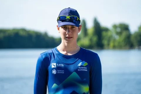 Jaka Dolar je na veslaški regati dosegel dva odlična rezultata. / Foto: Balint Czucz