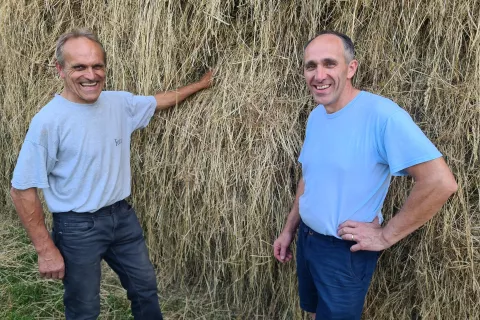 Brata Vinko (levo) in Lojze Razboršek / Foto: Cveto Zaplotnik