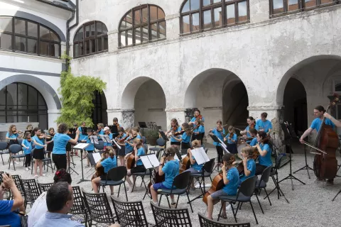Zaključni koncert v samostanu Mekinje / Foto: Zala Arh