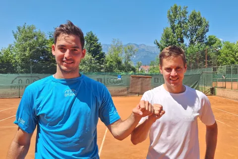 Mark Goljar Andrejič in Boštjan Repanšek sta v igri dvojic Kamničanom priigrala odločilno tretjo točko. / Foto: Arhiv Tekmovanja