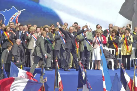 Prvak novodobnega desnega populizma v Evropi je letos umrli francoski politik Jean-Marie Le Pen. Nasledila ga je njegova hči Marine Le Pen. / Foto: Wikipedija