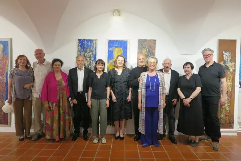 Skupinska na odprtju razstave / Foto: Igor Kavčič