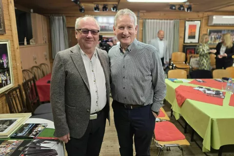 Slavko Avsenik mlajši in Alojz Stražar / Foto: Alenka Brun