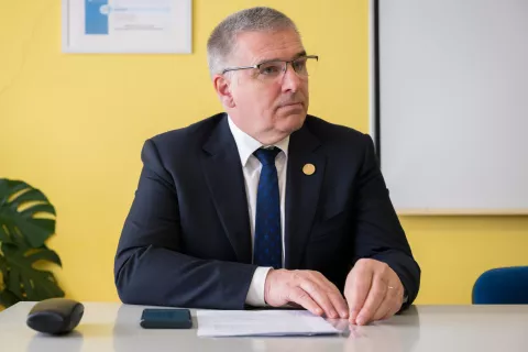 Novinarska konferenca - invalidsko podjetje CSS iz Škofje Loke, na fotografiji Marko Lotrič / Foto: Primož Pičulin