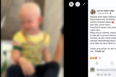 Na družabnih omrežjih kroži lažna novica o 4-letni deklici z agresivnim rakom hrbtenice, ki naj bi potrebovala zdravljenje v Houstonu v ZDA. / Foto: Arhiv Ukc Ljubljana 