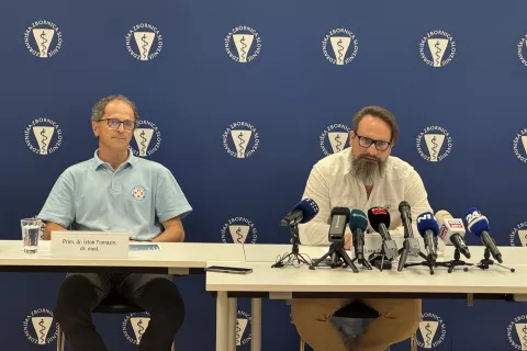 Iztok Tomazin in Luka Camlek / Foto: Zdravniška zbornica Slovenije