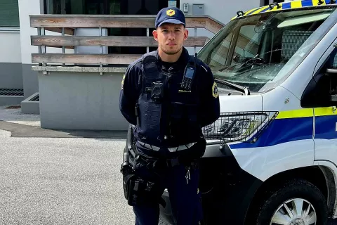 Gašper Urana, policist Policijske postaje Kranjska Gora / Foto: Arhiv Pu Kranj 