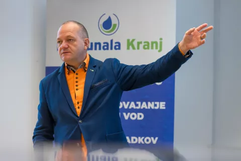 Novinarska konferenca javnegapodjetja Komunala Kranj d.o.o., direktor Matjaž Berčon / Foto: Primož Pičulin