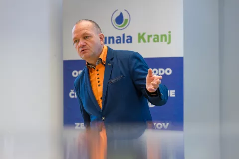 Novinarska konferenca javnegapodjetja Komunala Kranj d.o.o., direktor Matjaž Berčon / Foto: Primož Pičulin