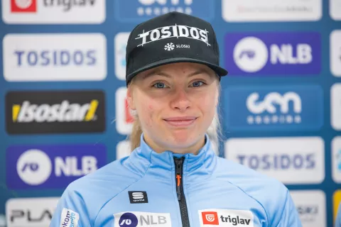 Novinarska konferenca SZS - Tek na smučeh, Anja Mandeljc / Foto: Primož Pičulin