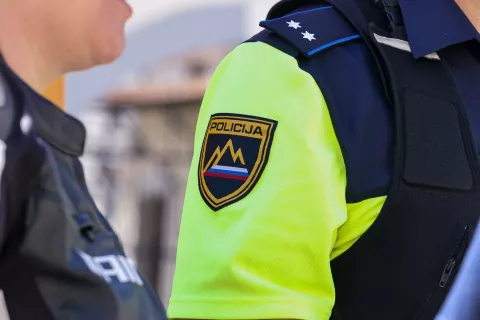 simbolična motorist motor policija policist gasilec gasilci prometna nesreča reševalci reševalec rešilec intervencija poligon varna vožnja motor / Foto: Tina Dokl
