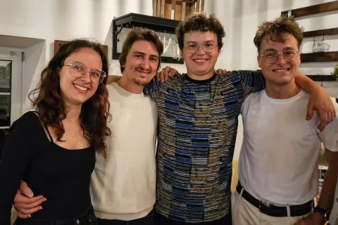 Člani obeh visoko uvrščenih kitarskih duetov, AdArta in Chameleona / Foto: Osebni Arhiv