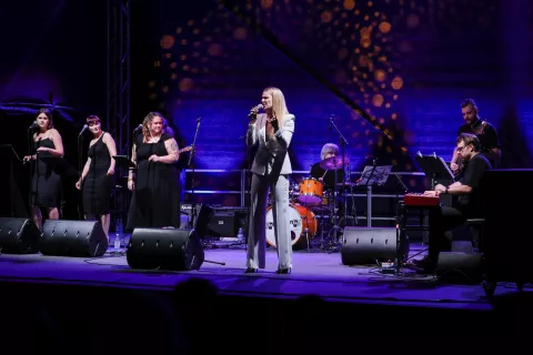 Jazz Kamp Kranj 2025 Ana Soklič Soul cast Band / Foto: Tina Dokl