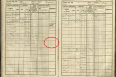 Posnetek zaslona, kjer se vidi ime Josip Paulin in plemiški naziv 'vitezt' obkroženo z rdečo. / Foto: Arhiv Nadskofijskega Arhiva