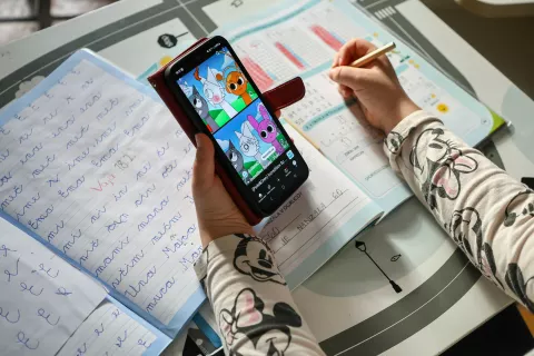 Telefone bodo učenci v šoli lahko uporabljali le, ko bodo nujni za pouk ali iz zdravstvenih razlogov. / Foto: Tina Dokl