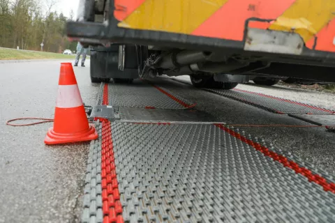 akcija policistov policija nadzor prometa tovorni promet Jeprca / Foto: Tina Dokl