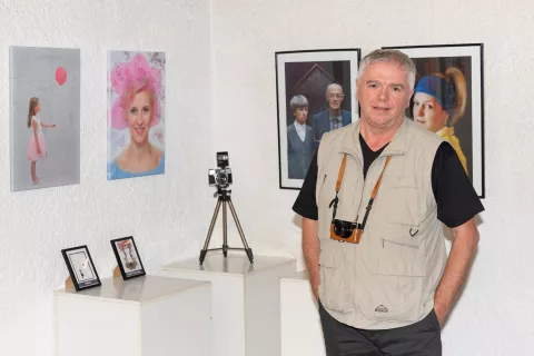 Razstava Fotografsko ustvarjanje, Aleksander Čufar, Železniki / Foto: Simon Benedičič
