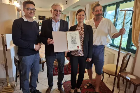 Podelitev certifikata ARBC za prvo povezano doživetje v Hotelu Triglav na Bledu / Foto: arhiv Vojka Zavodnika