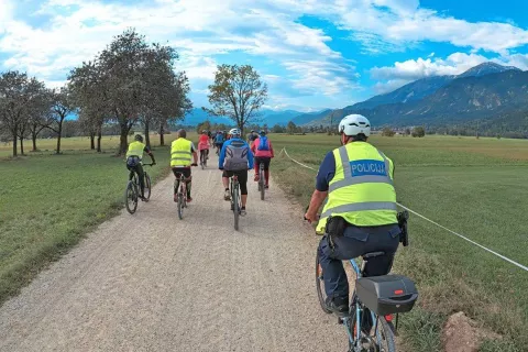 Utrinek z lanskoletnega tedna mobilnosti v Občini Radovljica. / Foto: Arhiv Občine Radovljica