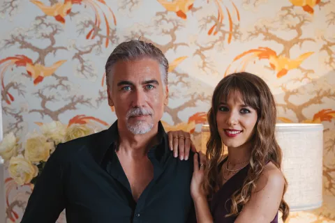 Jan Plestenjak in Monika Avsenik / Foto: Toni Konrad