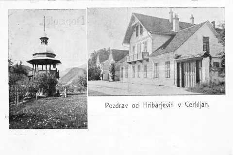 Hribarjeva vila v Cerkljah, kakršna je nekoč bila / Foto: Arhiv Avtorja