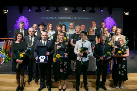 Letošnji občinski nagrajenci / Foto: Matic Zorman