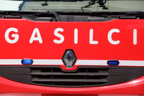 praznik KS Podnart veselica druženje razstava nova gasilska prikolica PGD Podnart predstavitev oživljanja rdeči križ Radovljica gasilsko tekmovanje gasilec društvo AMZS motorji predstavitev reševalnih psov psi zadružni dom / Foto: Gorazd Kavčič