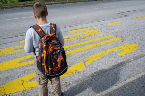 V Naklem se ob uvedbi novega sistema šolskih avtobusnih prevozov kažejo tudi nekatere nepričakovane težave. / Foto: Nik Bertoncelj