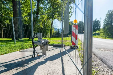 Konec avgusta so poskusno zagnali črpalke na novem črpališču fekalne kanalizacije v Lipcah. / Foto: Nik Bertoncelj