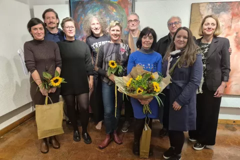 Skupinska slika z nagrajenci / Foto: Igor Kavčič