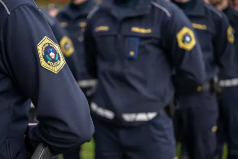 Slovesna zaprisega &scaron;tudentov Vi&scaron;je policijske &scaron;ole v Tacnu, simbolična fotografija / Foto: Primož Pičulin