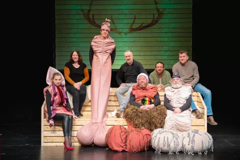 Ekipa ustvarjalcev predstave Tiči / Foto: Foto Vidmar