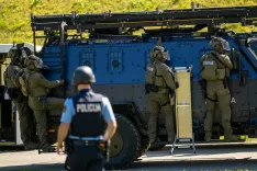 8. srečanje prvih posredovalcev PlanicaSimbolična fotografija Slovenska policija specialna policijska enota / Foto: Nik Bertoncelj