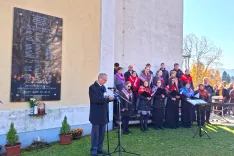Predsednik Nove Slovenske zaveze dr. Matija Ogrin je povedal, da za nasilje, izselitev in umore ni bilo razlogov. / Foto: Jože Košnjek