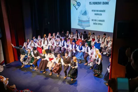 15. Vukovi dnevi Radovljica dogodek in praznovanje 30 let folklorno skupina KPŠHD Vuk Karadžić Radovljica / Foto: Nik Bertoncelj