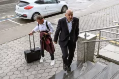 Nadaljevanje tožbe predsednika SDS Janeza Janše proti državi zaradi zadeve Patria. / Foto: Primož Pičulin