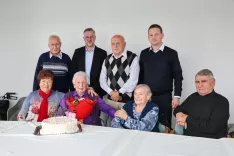 Katarina Eržen sto let iz Železnikov živi Dom dr. Janka Benedika Radovljica / Foto: Tina Dokl