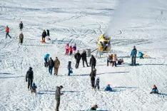 Smučišče Kranjska Gora priprave na zimsko sezono in ustvarjanje umetnega snega / Foto: Nik Bertoncelj