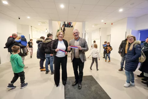 odprtje prizidek O&Scaron; osnovna &scaron;ola Križe občina Tržič / Foto: Tina Dokl