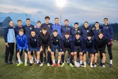 trening nogomet nogometni klub Šenčur člani / Foto: Tina Dokl