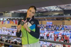 Lia Krvina je na balkanskem prvenstvu osvojila srebrno medaljo. / Foto: Osebni Arhiv