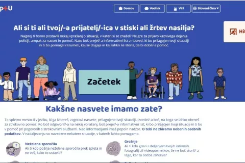 Spletna stran Help4U je tudi v sloven&scaron;čini. / Foto: Posnetek Zaslona
