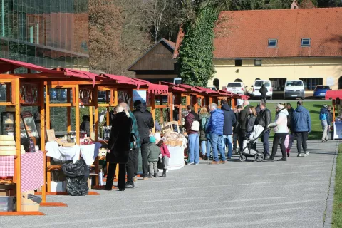 Adventni čas na Gorenjskem tradicionalno zaznamuje adventni sejem, ki je na Brdu pri Kranju potekal četrtič zapored. / Foto: Alenka Brun