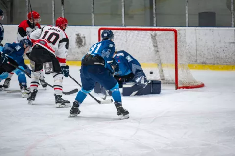 Hokejsko državno prvenstvo, II. del, tekm med HK Triglav Kranj in HDD Jesenice / Foto: Primož Pičulin
