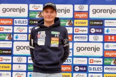 SZS Smučarska zveza Slovenije predstavitev reprezentanc reprezentanca pred sezono tekem FIS in IBU svetovnega pokala sezona 2025/2026 na fotografiji skoki moški Anže Lanišek / Foto: Tina Dokl