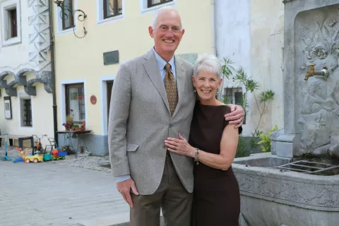 Kevin in Kathryn Ekar v Radovljici / Foto: Alenka Brun