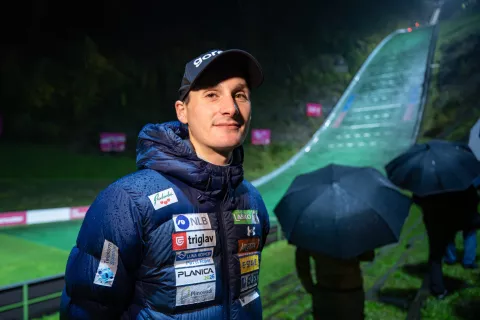 Poletno državno prvenstvo v smučarskih skokih 2025 v Kranju, Domen Prevc / Foto: Primož Pičulin