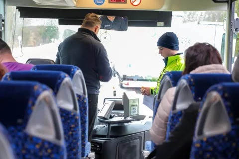 akcija policistov policija nadzor prometa tovorni promet Jeprca / Foto: Tina Dokl