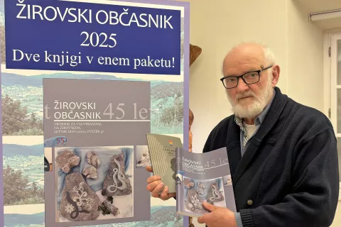 Urednik Žirovskega občasnika Miha Naglič / Foto: Tanja Mlinar