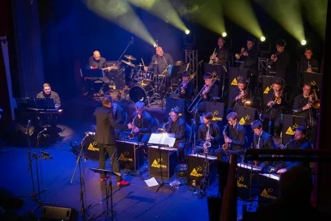 koncert Bid Bang dec 2025 Radovljica / Foto: Miro Podgor&scaron;ek, Arhiv G&Scaron; Radovljica